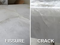 natural stone countertops cracks